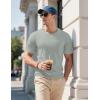 imageMAGCOMSEN Mens Pocket Tee Shirts UPF 80 Sun Protection Shirts Lightweight Moisture Wicking Crewneck Casual Summer TeesLight Gray