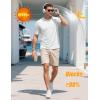 imageMAGCOMSEN Mens Pocket Tee Shirts UPF 80 Sun Protection Shirts Lightweight Moisture Wicking Crewneck Casual Summer TeesWhite