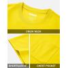 imageMAGCOMSEN Mens Pocket Tee Shirts UPF 80 Sun Protection Shirts Lightweight Moisture Wicking Crewneck Casual Summer TeesYellow
