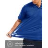imageMAGCOMSEN Mens Polo Shirts Short Sleeve Collared Performance Dry Fit Breathable Golf Athletic CasualColor Blue