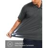 imageMAGCOMSEN Mens Polo Shirts Short Sleeve Collared Performance Dry Fit Breathable Golf Athletic CasualDark Gray