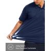 imageMAGCOMSEN Mens Polo Shirts Short Sleeve Collared Performance Dry Fit Breathable Golf Athletic CasualNavy Blue