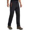 imageMAGCOMSEN Mens Snow Ski Pants Fleece Lined Winter Water Resistant Insulated Work Hiking Snowboard Pants 4 PocketsBlack