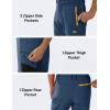 imageMAGCOMSEN Mens Snow Ski Pants Fleece Lined Winter Water Resistant Insulated Work Hiking Snowboard Pants 4 PocketsDenim Blue