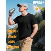 imageMAGCOMSEN Mens TShirts Short Sleeve UPF 80 Sun Protection Lightweight Moisture Wicking Casual Crew Neck Basic TeesBlack