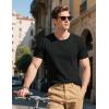 imageMAGCOMSEN Mens TShirts Short Sleeve UPF 80 Sun Protection Lightweight Moisture Wicking Casual Crew Neck Basic TeesBlack