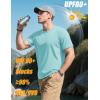imageMAGCOMSEN Mens TShirts Short Sleeve UPF 80 Sun Protection Lightweight Moisture Wicking Casual Crew Neck Basic TeesBlue