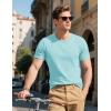 imageMAGCOMSEN Mens TShirts Short Sleeve UPF 80 Sun Protection Lightweight Moisture Wicking Casual Crew Neck Basic TeesBlue