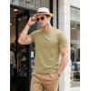 imageMAGCOMSEN Mens TShirts Short Sleeve UPF 80 Sun Protection Lightweight Moisture Wicking Casual Crew Neck Basic TeesKhaki