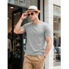 imageMAGCOMSEN Mens TShirts Short Sleeve UPF 80 Sun Protection Lightweight Moisture Wicking Casual Crew Neck Basic TeesLgray