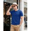 imageMAGCOMSEN Mens TShirts Short Sleeve UPF 80 Sun Protection Lightweight Moisture Wicking Casual Crew Neck Basic TeesRoyal Blue