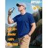 imageMAGCOMSEN Mens TShirts Short Sleeve UPF 80 Sun Protection Lightweight Moisture Wicking Casual Crew Neck Basic TeesRoyal Blue