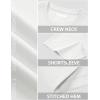 imageMAGCOMSEN Mens TShirts Short Sleeve UPF 80 Sun Protection Lightweight Moisture Wicking Casual Crew Neck Basic TeesWhite