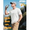 imageMAGCOMSEN Mens TShirts Short Sleeve UPF 80 Sun Protection Lightweight Moisture Wicking Casual Crew Neck Basic TeesWhite