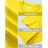 imageMAGCOMSEN Mens TShirts Short Sleeve UPF 80 Sun Protection Lightweight Moisture Wicking Casual Crew Neck Basic TeesYellow