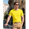 imageMAGCOMSEN Mens TShirts Short Sleeve UPF 80 Sun Protection Lightweight Moisture Wicking Casual Crew Neck Basic TeesYellow