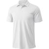 imageMAGCOMSEN Mens Polo Shirts Short Sleeve Collared Performance Dry Fit Breathable Golf Athletic CasualWhite