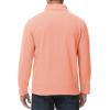 imageMAGCOMSEN Mens Quarter Zip Pullover Polar Fleece Sweatshirt Casual Long Sleeve Shirts for Men Winter Fall ThermalApricot