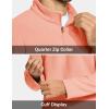 imageMAGCOMSEN Mens Quarter Zip Pullover Polar Fleece Sweatshirt Casual Long Sleeve Shirts for Men Winter Fall ThermalApricot