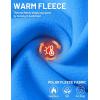 imageMAGCOMSEN Mens Quarter Zip Pullover Polar Fleece Sweatshirt Casual Long Sleeve Shirts for Men Winter Fall ThermalAzure Blue