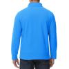 imageMAGCOMSEN Mens Quarter Zip Pullover Polar Fleece Sweatshirt Casual Long Sleeve Shirts for Men Winter Fall ThermalAzure Blue