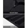 imageMAGCOMSEN Mens Quarter Zip Pullover Polar Fleece Sweatshirt Casual Long Sleeve Shirts for Men Winter Fall ThermalBlack