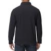 imageMAGCOMSEN Mens Quarter Zip Pullover Polar Fleece Sweatshirt Casual Long Sleeve Shirts for Men Winter Fall ThermalBlack