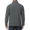 imageMAGCOMSEN Mens Quarter Zip Pullover Polar Fleece Sweatshirt Casual Long Sleeve Shirts for Men Winter Fall ThermalDark Grey