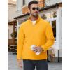 imageMAGCOMSEN Mens Quarter Zip Pullover Polar Fleece Sweatshirt Casual Long Sleeve Shirts for Men Winter Fall ThermalGinger