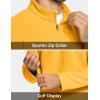 imageMAGCOMSEN Mens Quarter Zip Pullover Polar Fleece Sweatshirt Casual Long Sleeve Shirts for Men Winter Fall ThermalGinger