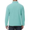 imageMAGCOMSEN Mens Quarter Zip Pullover Polar Fleece Sweatshirt Casual Long Sleeve Shirts for Men Winter Fall ThermalGrey Green