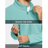 imageMAGCOMSEN Mens Quarter Zip Pullover Polar Fleece Sweatshirt Casual Long Sleeve Shirts for Men Winter Fall ThermalGrey Green