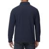 imageMAGCOMSEN Mens Quarter Zip Pullover Polar Fleece Sweatshirt Casual Long Sleeve Shirts for Men Winter Fall ThermalNavy