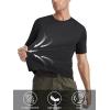 imageMAGCOMSEN Mens Short Sleeve UPF 50 TShirt Quick Dry Rash Guard Athletic Running Swim Top Tee Performance Water Shirts02black