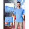 imageMAGCOMSEN Mens Short Sleeve UPF 50 TShirt Quick Dry Rash Guard Athletic Running Swim Top Tee Performance Water Shirts05sky Blue