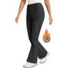 imageMAGCOMSEN Womens Fleece Lined Flare Pants Waterproof Insulated Snow Ski Pants Warm Outdoor Winter Hiking SoftshellBlack
