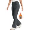 imageMAGCOMSEN Womens Fleece Lined Flare Pants Waterproof Insulated Snow Ski Pants Warm Outdoor Winter Hiking SoftshellDarkgrey