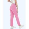 imageMAGCOMSEN Womens Sherpa Lined Sweatpants with Pockets Warm Thick Fleece Winter Casual Lounge PantsPink
