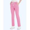 imageMAGCOMSEN Womens Sherpa Lined Sweatpants with Pockets Warm Thick Fleece Winter Casual Lounge PantsPink