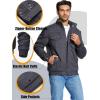 imageMAGCOMSEN Mens Winter Jacket Cotton Fleece Lined Warm Jackets Work Cargo Military Coats with 6 PocketsDark Grey