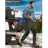 imageMAGCOMSEN Mens Snow Ski Waterproof Pants Winter Fleece Lined Insulated Work Outdoor Hiking Snowboard Pants 4 PocketsArmy Green