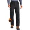 imageMAGCOMSEN Mens Snow Ski Waterproof Pants Winter Fleece Lined Insulated Work Outdoor Hiking Snowboard Pants 4 PocketsBlack