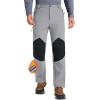 imageMAGCOMSEN Mens Snow Ski Waterproof Pants Winter Fleece Lined Insulated Work Outdoor Hiking Snowboard Pants 4 PocketsLight Gray
