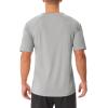 imageMAGCOMSEN Mens UPF 50 Sun Protection Shirts V Neck Short Sleeve TShirt Quick Dry Swim UV Shirt Summer Workout Rash GuardLight Grey