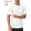 imageMAGCOMSEN Mens UPF 50 Sun Protection Shirts V Neck Short Sleeve TShirt Quick Dry Swim UV Shirt Summer Workout Rash GuardWhite