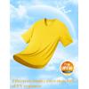 imageMAGCOMSEN Mens UPF 50 Sun Protection Shirts V Neck Short Sleeve TShirt Quick Dry Swim UV Shirt Summer Workout Rash GuardYellow