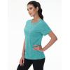 imageMAGCOMSEN Womens Cotton TShirts ShortSleeve Shirts CrewNeck Tops ClassicFit Breathable Casual Summer TeesLight Green