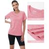 imageMAGCOMSEN Womens Cotton TShirts ShortSleeve Shirts CrewNeck Tops ClassicFit Breathable Casual Summer TeesPink