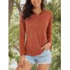 imageMAGCOMSEN Womens Long Sleeve Shirts 14 Zip Pullover UPF 50 Quick Dry Workout Tops Running Athletic Hiking ShirtsDark Orange
