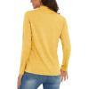 imageMAGCOMSEN Womens Long Sleeve Shirts 14 Zip Pullover UPF 50 Quick Dry Workout Tops Running Athletic Hiking ShirtsGinger